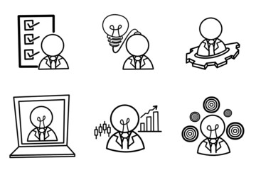 business people icons