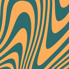 Liquify effect background with green and orange colors.