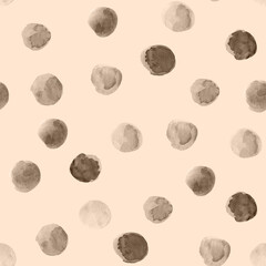 Watercolor pastel autumn stains pattern. For decoration of gift wrapping, design works, postcards, design of fabrics and textiles, souvenirs, packaging design, invitation.