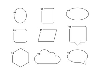 quote bubble frame