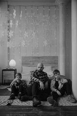 Father and sons 