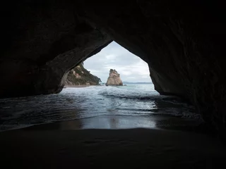 Peel and stick wall murals Cathedral Cove Archway Cathedral Cove Te Hoho rock Hahei Beach Coromandel Peninsula North Island New Zealand