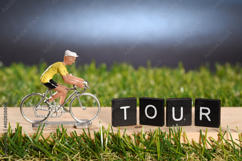 Poster velo cyclisme cycliste course tour competition sport coureur