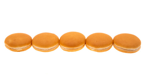 cheeseburger buns isolated