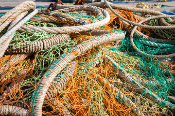 fishing nets and ropes