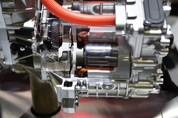 Parts of the new car. Car headlights, headlights, body lights,Motorcycle headlights, headlights, body lights, modern and sporty look.Interior Car seat	