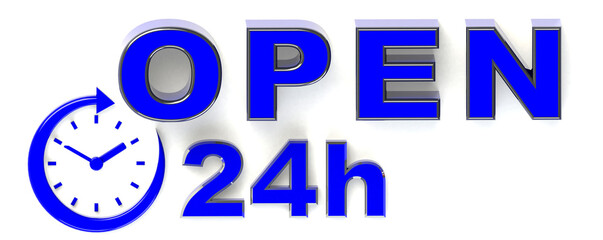 24h open in 3D