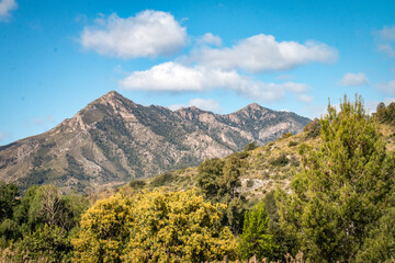 Fototapeta na wymiar landscape in the mountains, sierra nevada, andalusia, spain