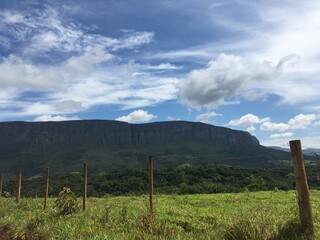 landscape with mountains