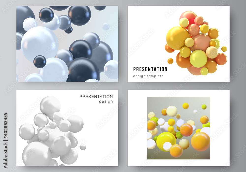 Poster vector layout of the presentation slides design business templates, multipurpose template for presen