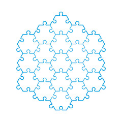 Backgriound hexahedron puzzle pattern. Hexagon puzzle piece wallpaper template. banner presentation.