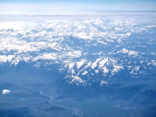 Panorama of the italian alps