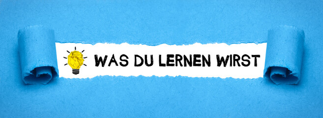Was du lernen wirst