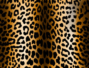 Texture of leopard style fabric. Animal print, leopard texture background