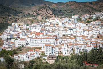 Fototapeta na wymiar white villages of andalusia, spain, pueblos blancos