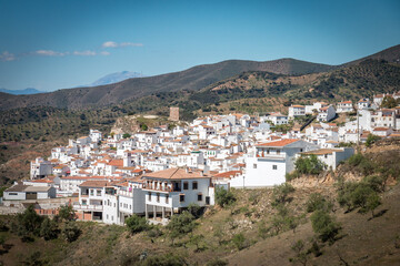 one of the white villages of andalusia, spain, pueblos blancos