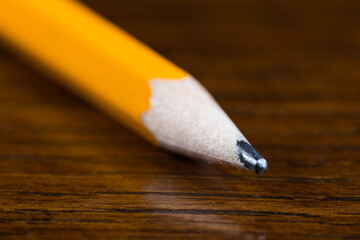 Pencil, yellow, macro/close