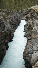 The Knight's Leap Waterfall in Norway.