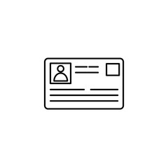 Organization membership card icon. Organization and teamwork icon. Vector
