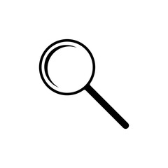 Magnifier icon isolated on white background