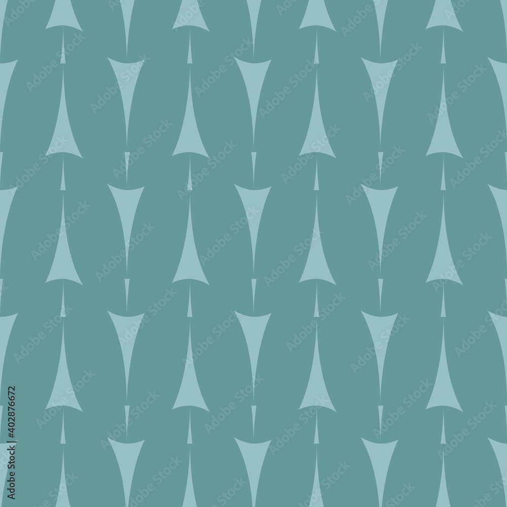 Aufkleber tile pattern with arrow print on mint green vector background
