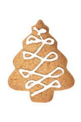 Gingerbread cookie in tree shape