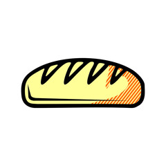 bread icon isolated on white background from breakfast collection.