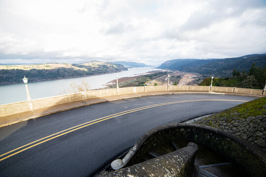 Overlooking Columbia River Gorge