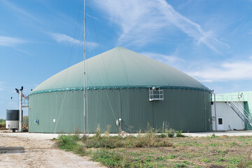 Fototapeta na wymiar Renewable Biogas Energy and Sustainable Development
