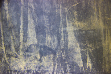 Fototapeta premium Wood dust on black fabric