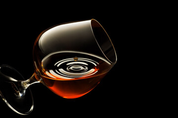 brandy in snifter glass