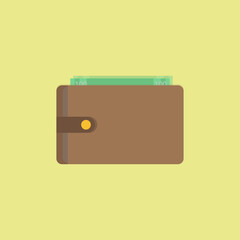 Purse icon. Vector illustration.