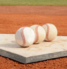 baseball on the field, ball