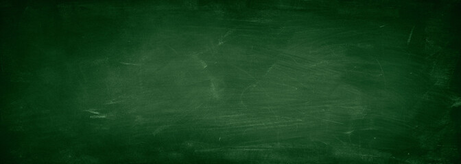 Green blackboard or chalkboard