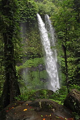 Obraz premium Sendang Gile waterfall near Senaru village. Lombok island. Indonesia. Asia.