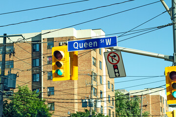 Queen Street West Dufferin Street Sign Parkdale Downtown Toronto