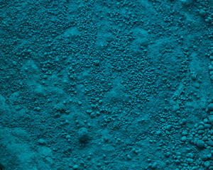 Color background and texture: turquoise pigment.