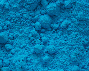 Naklejka na ściany i meble Color background and texture: blue pigment.