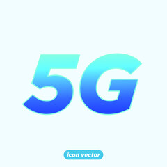 5g signal internet icon template color editable. internet network symbol vector illustration for graphic and web design.