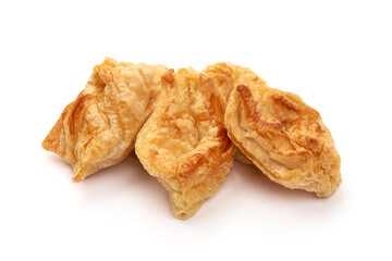 Fresh puff pastries, isolated on white background