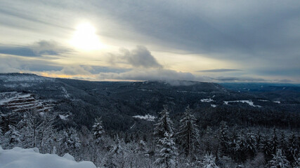 Mummelsee bei Schnee
