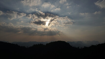 sunset in Thailand