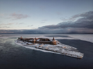 Ancient Russian fortress Oreshek (Finnish Pähkinälinna, Swedish Nöteborg)