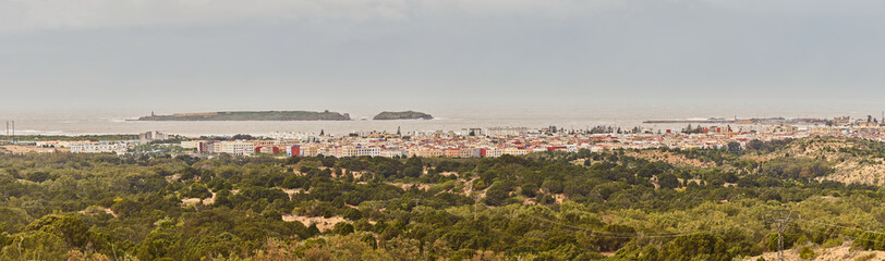 Fototapeta premium View of Mogador Island from a Beach in Essaouira Morocco