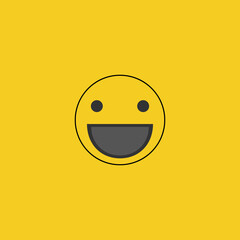 Smile icon. Vector illustration.