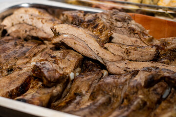 beef steak on a grill