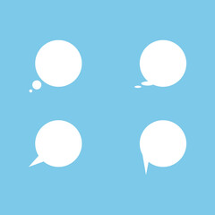 Speech bubbles icon. Vector illustration.