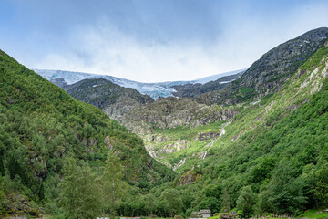 Buerbreen glacier in the distance