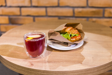 breakfast with coffee