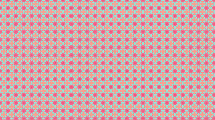 Patrón soles y cruces - verde rojo naranja